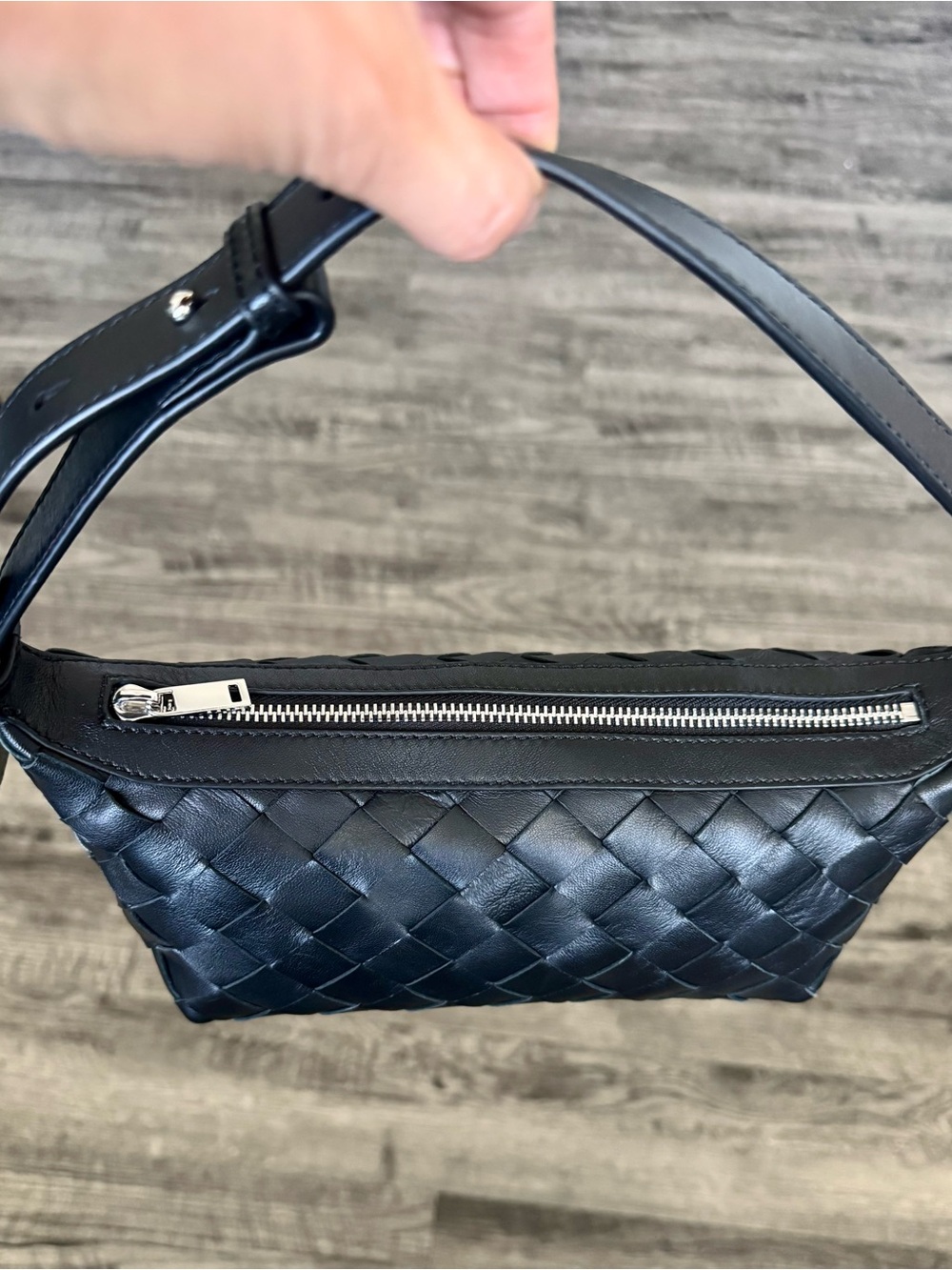 Walter Baker Aurora Woven Leather Mini Shoulder Bag